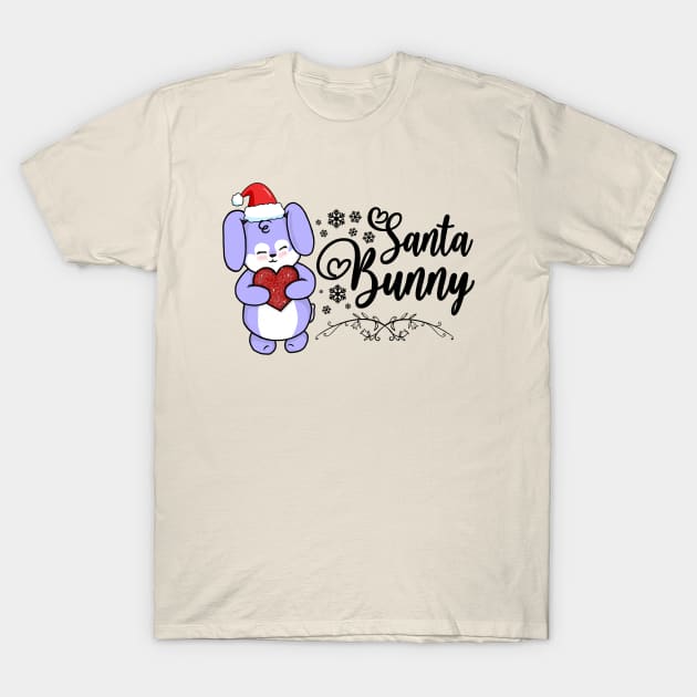 Santa Bunny T-Shirt by the-krisney-way